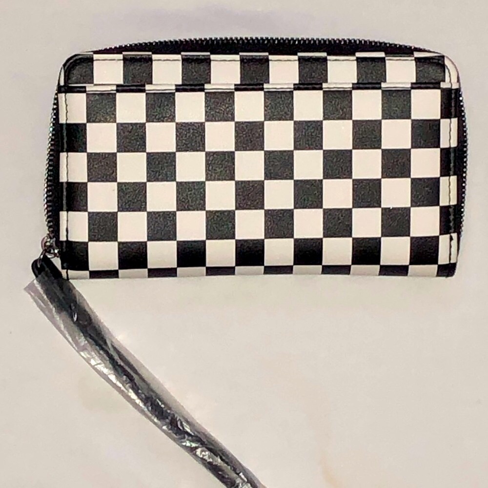 Checkered Black and White Wallet